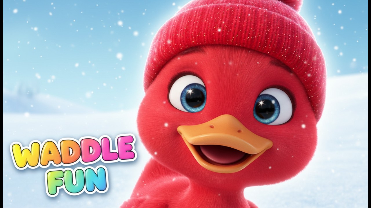 Waddle Waddle Red Duck 🦆 | Fun Animal Dance Song for Kids | Nursery Rhyme