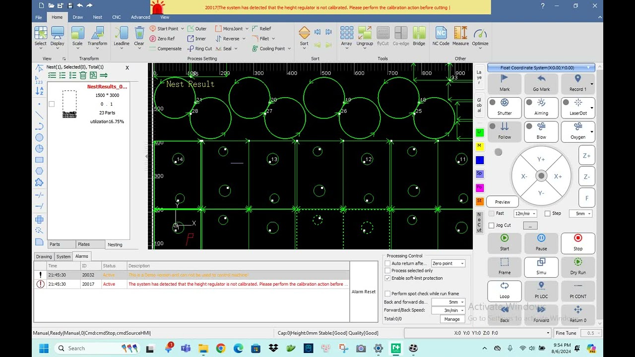 CẮT chung đường Raytools 2DCutAhead2.0. system  raytools XC3000S  