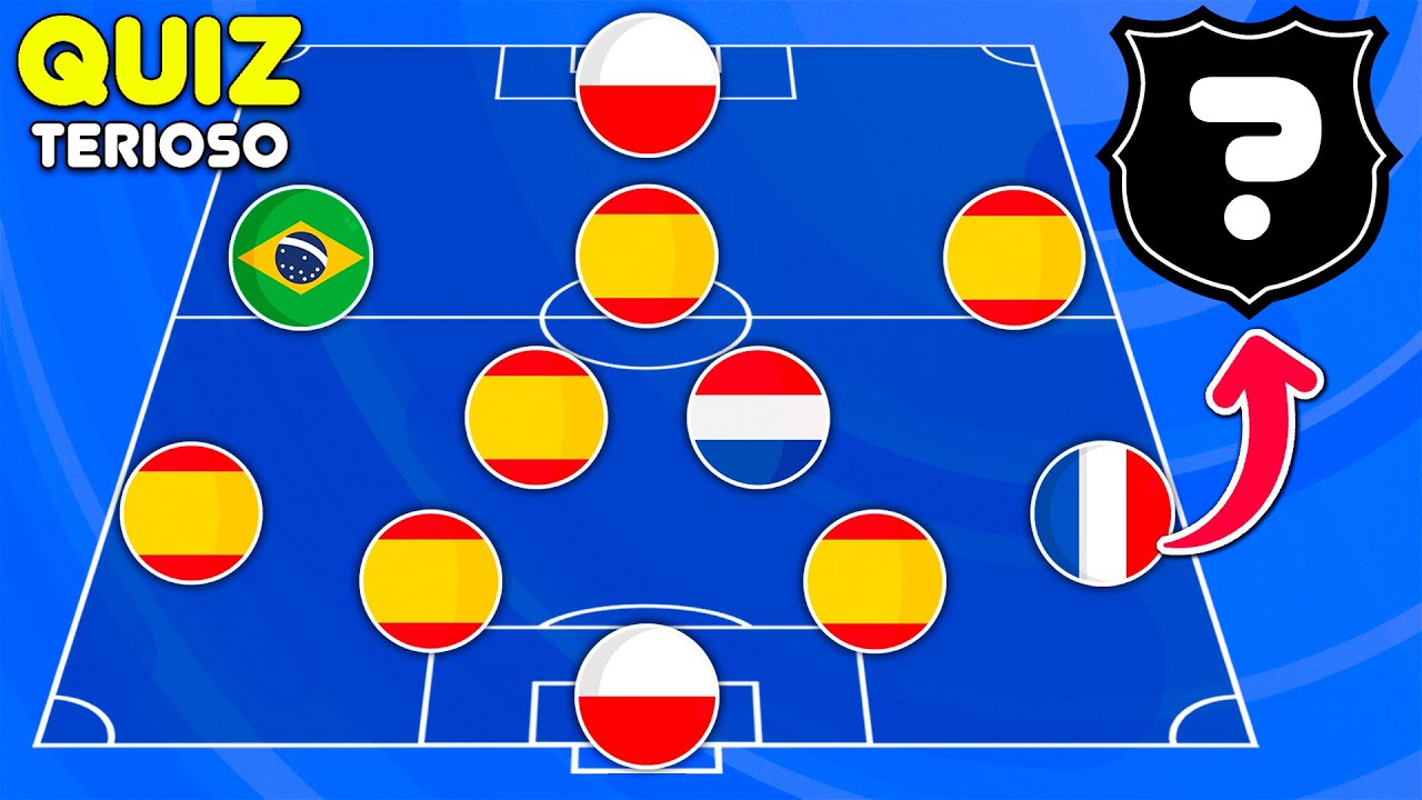 ADIVINA el CLUB por el PAÍS de sus JUGADORES 🤩🔥⚽ ADIVINA el EQUIPO por las BANDERAS 🏆 QUIZ de FÚTBOL