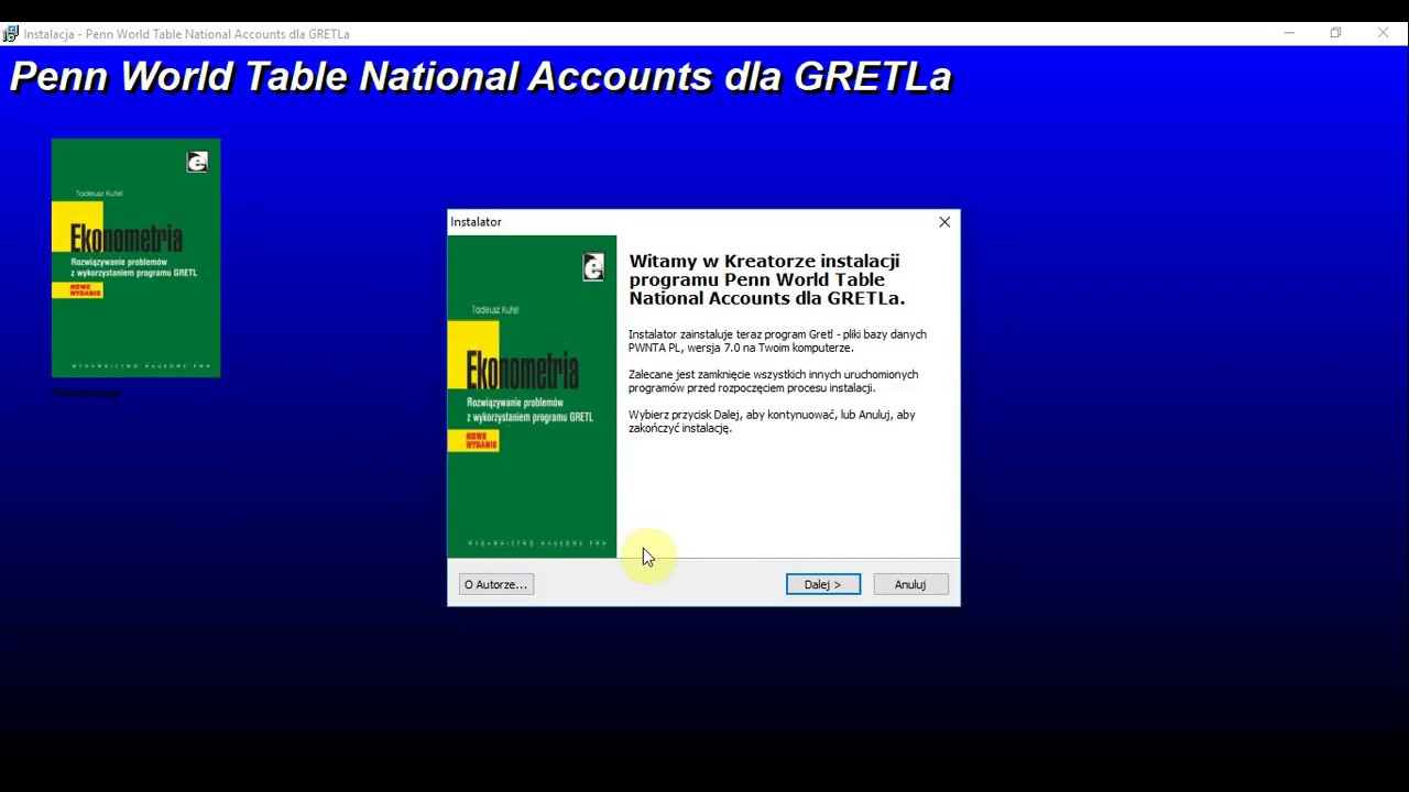 Program Gretl w modelowaniu ekonometrycznym - podstawy