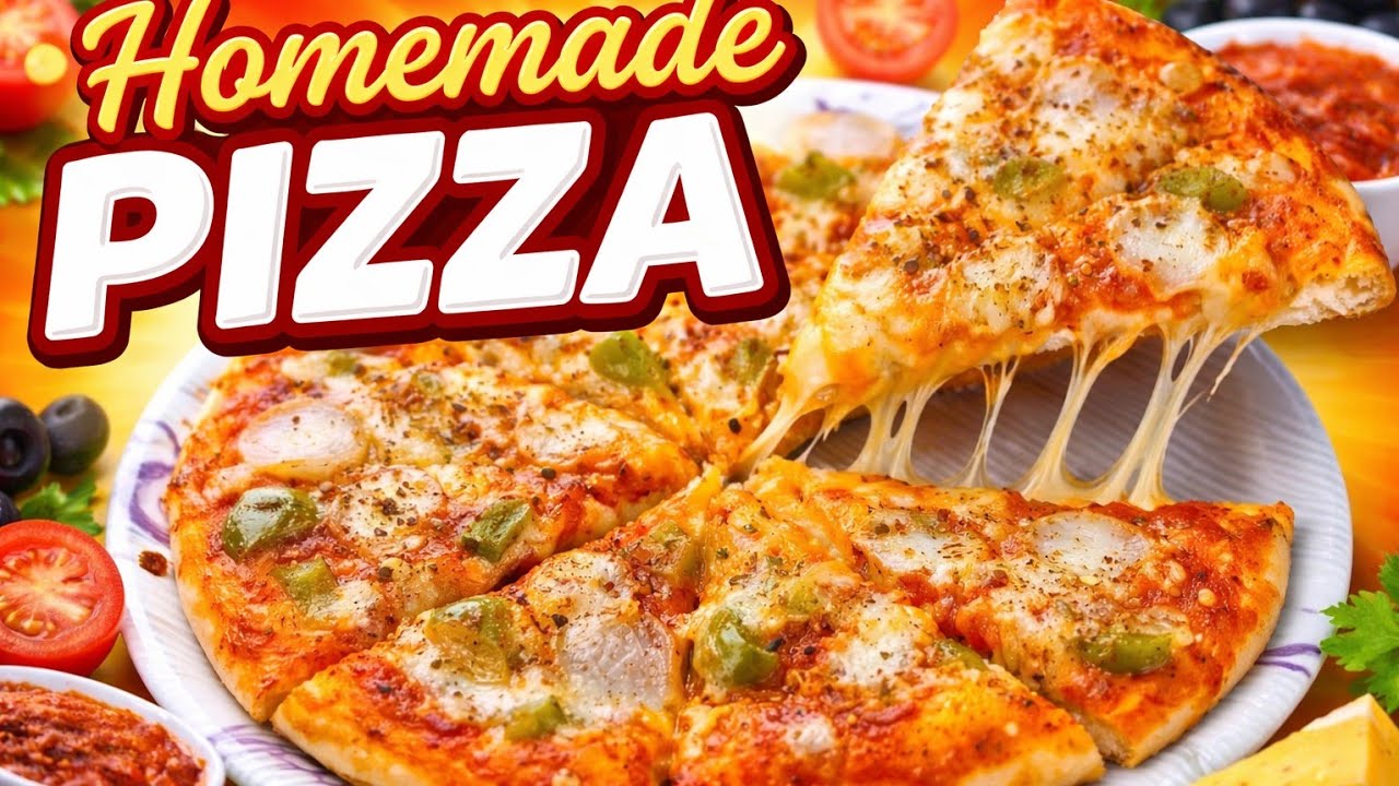Homemade Pizza Recipe | No Oven Needed | Ashiya’s Recipe 🍕 #pizza  @ashiyasRecipe 