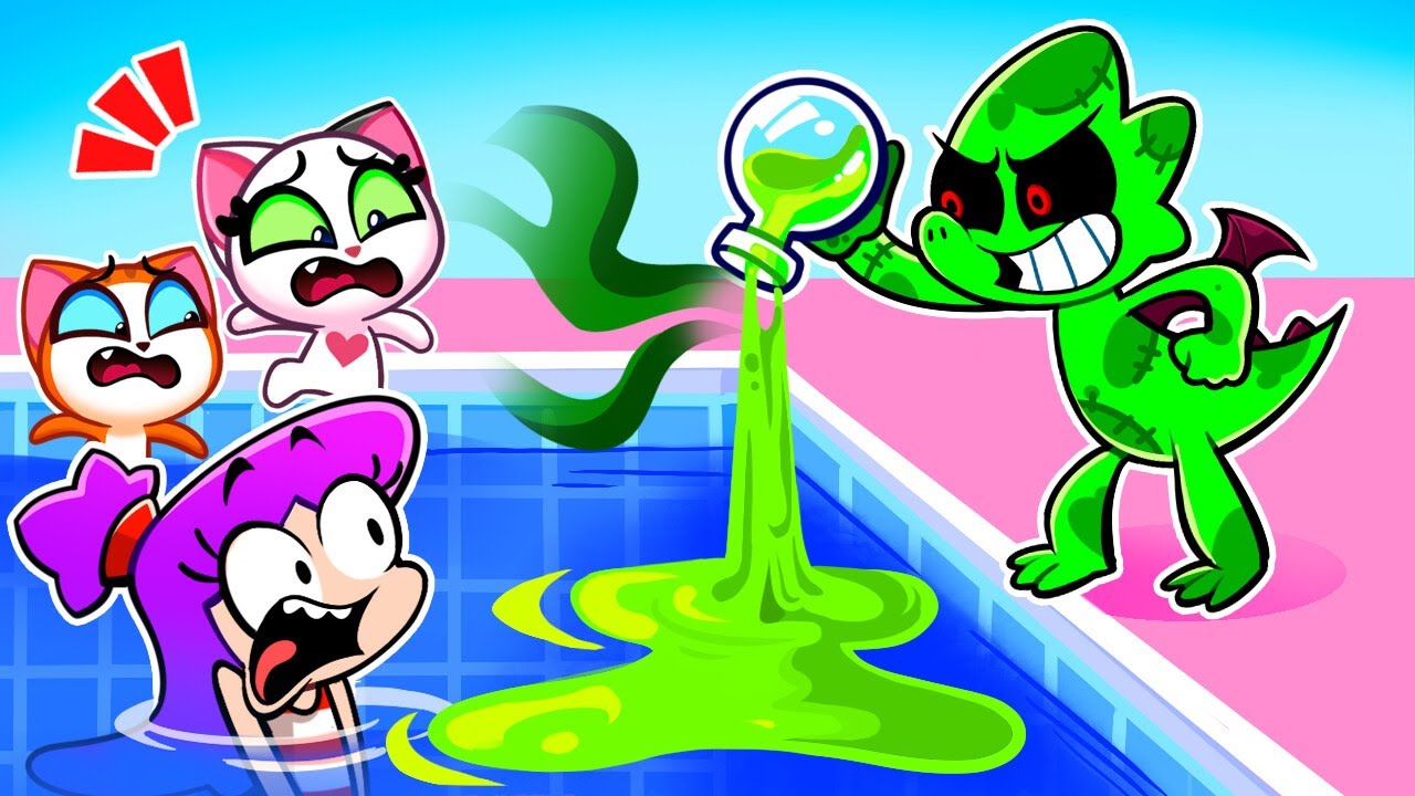 Denny Turns Everyone into Zombies?! 😱🧟‍♂️ Funny Adventure | Viv and Denny Kids Cartoon