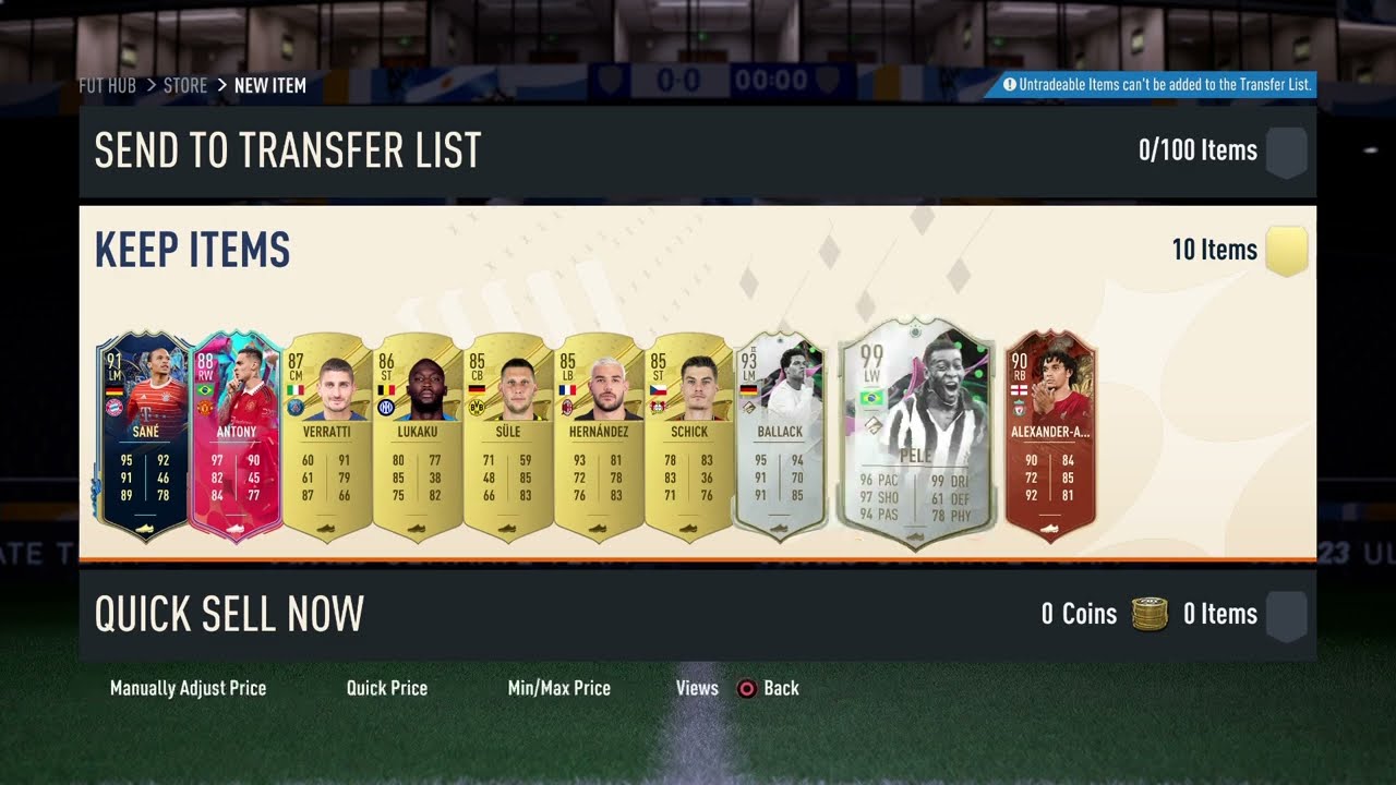 i can't believe i packed 99 rated shapeshifter Pele (insane)...
