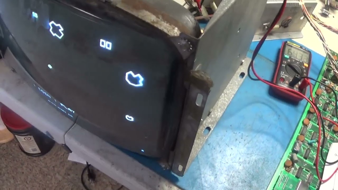 Wells Gardner B&W Vector Monitor V2000 High Voltage Cage Repair  -  10-3-2023