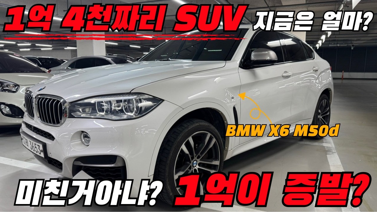 1억 4천짜리 BMW X6 M50d 드디어 구했다! 근데 가격이...1억이나 감가되네..?