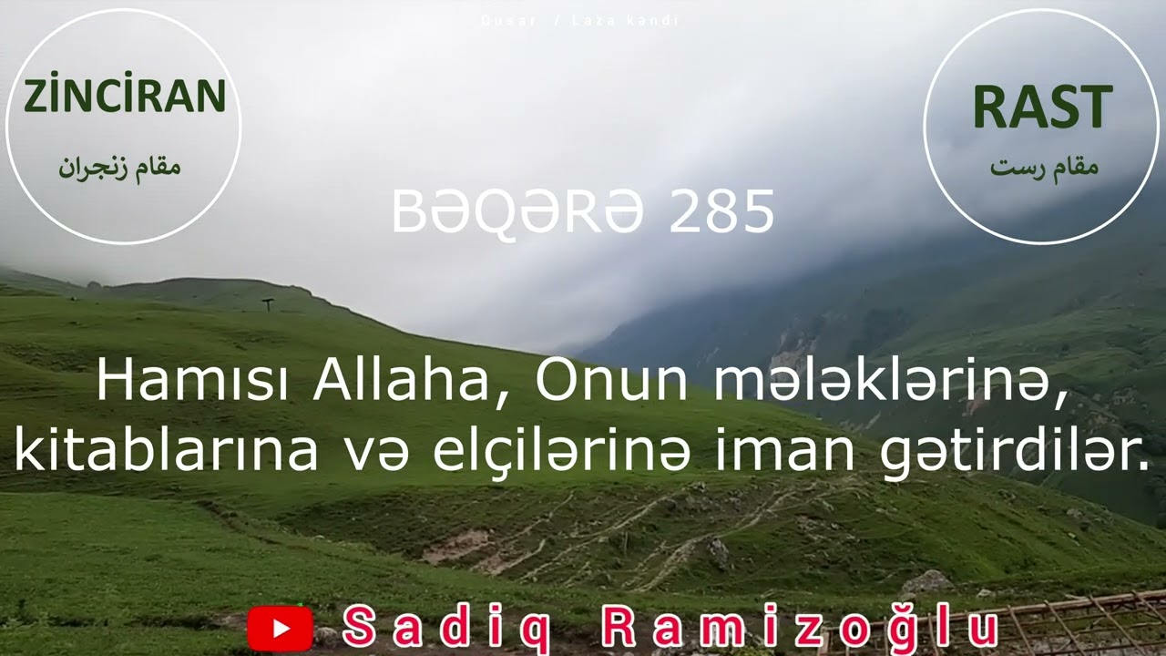 Bəyati, Şuri, Rast, Əcəmli Rast, Zinciran, Neveser, Hicaz, HicazKar, Hicaz Kürd məqamları( avazları)