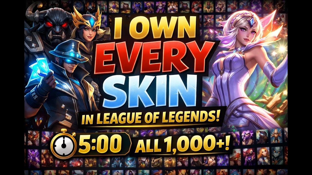 I Own EVERY Skin in League of Legends… Here’s All of Them in 5 Minutes