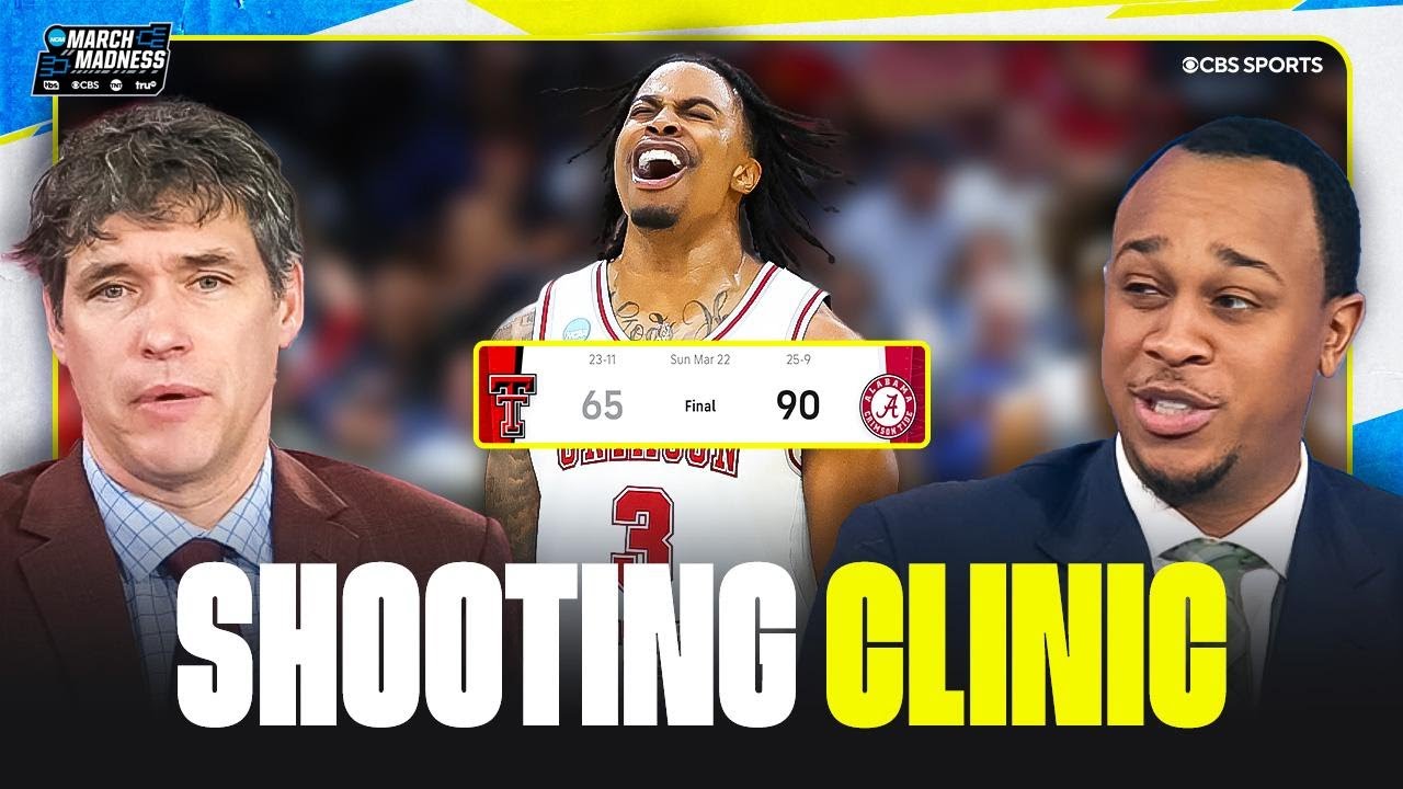 Alabama DESTROYS Texas Tech, will play Michigan in BLOCKBUSTER Sweet 16 matchup | 2026 March Madness