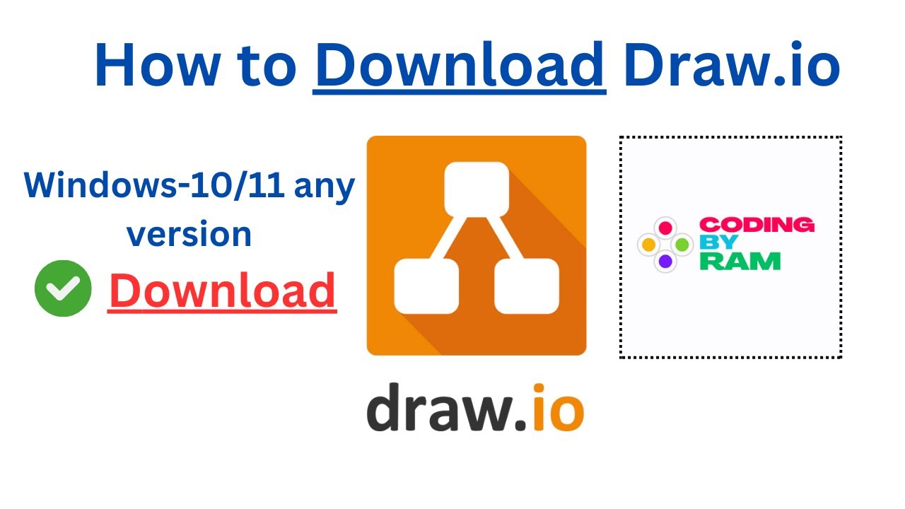 how to download draw.io | how to use draw.io | #CodingByRam