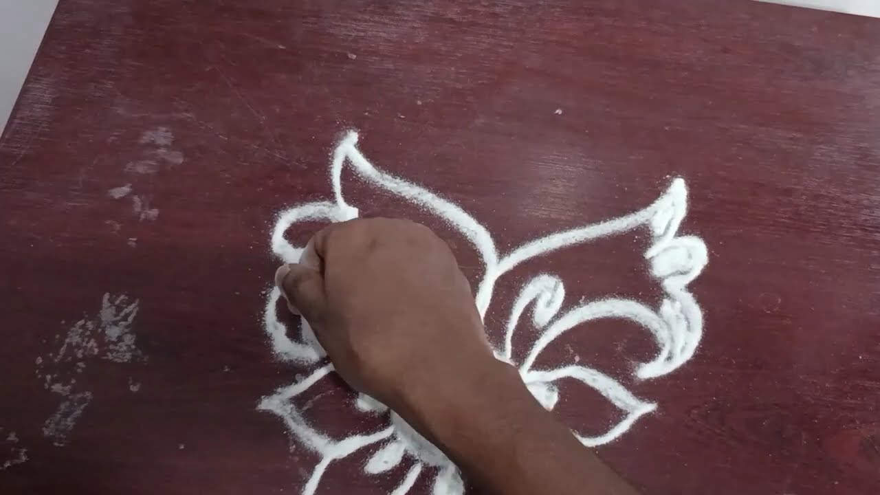 #daily rangoli kolam#mini rangoli#rangoli muggulu#jhotidesign simple #alpanaart#chowkpurna