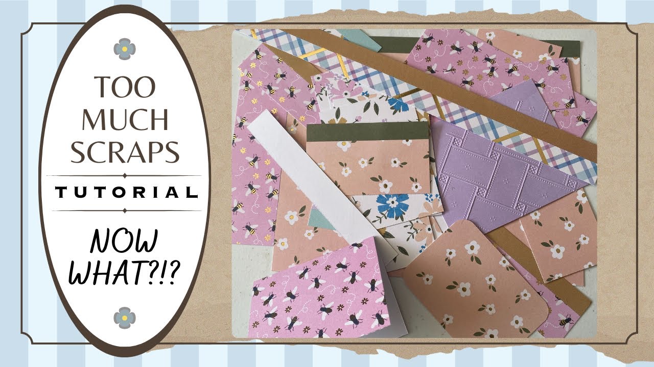 Too Much Scraps, Now What?!? | TUTORIAL Use up those scrap paper accumulated from your last project.