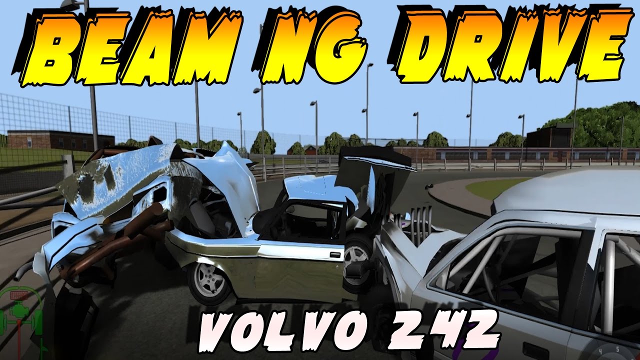 |BeamNg Drive| Volvo 242 Review and extreme destruction!