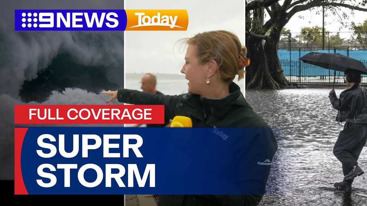 Residents brace for weekend of wild weather as HUGE waves batter coastline | 9 News Australia