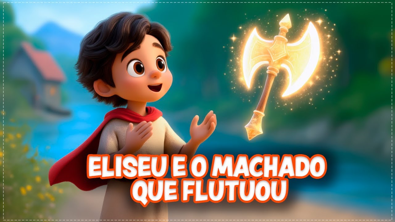 Eliseu e o Machado Que Flutuou- Canção Bíblica Infantil Animada (Louvor para Crianças) 🪓 🎶