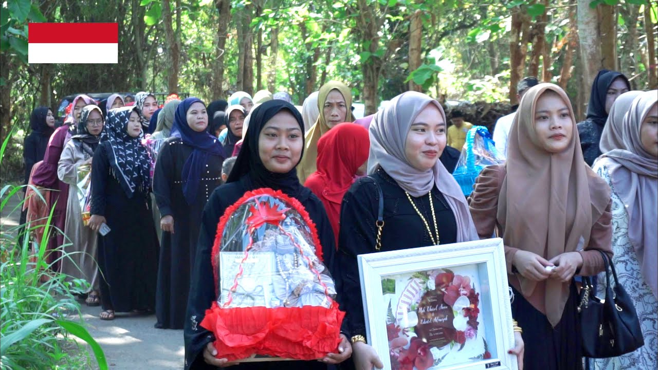 Village life in indonesia, muslim wedding in village, visiting a wedding event in rural Indonesia