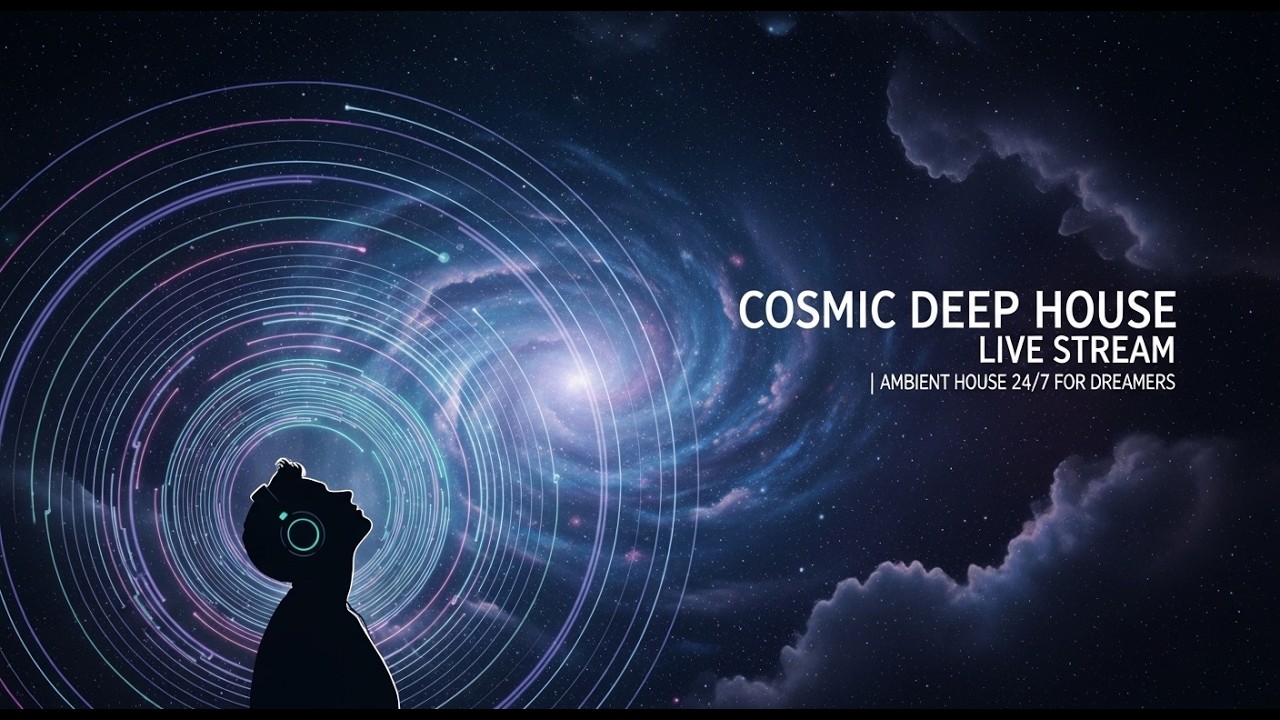 🌌 Cosmic Deep House Live Stream | Ambient House 24/7 for Dreamers - DeepWave ID
