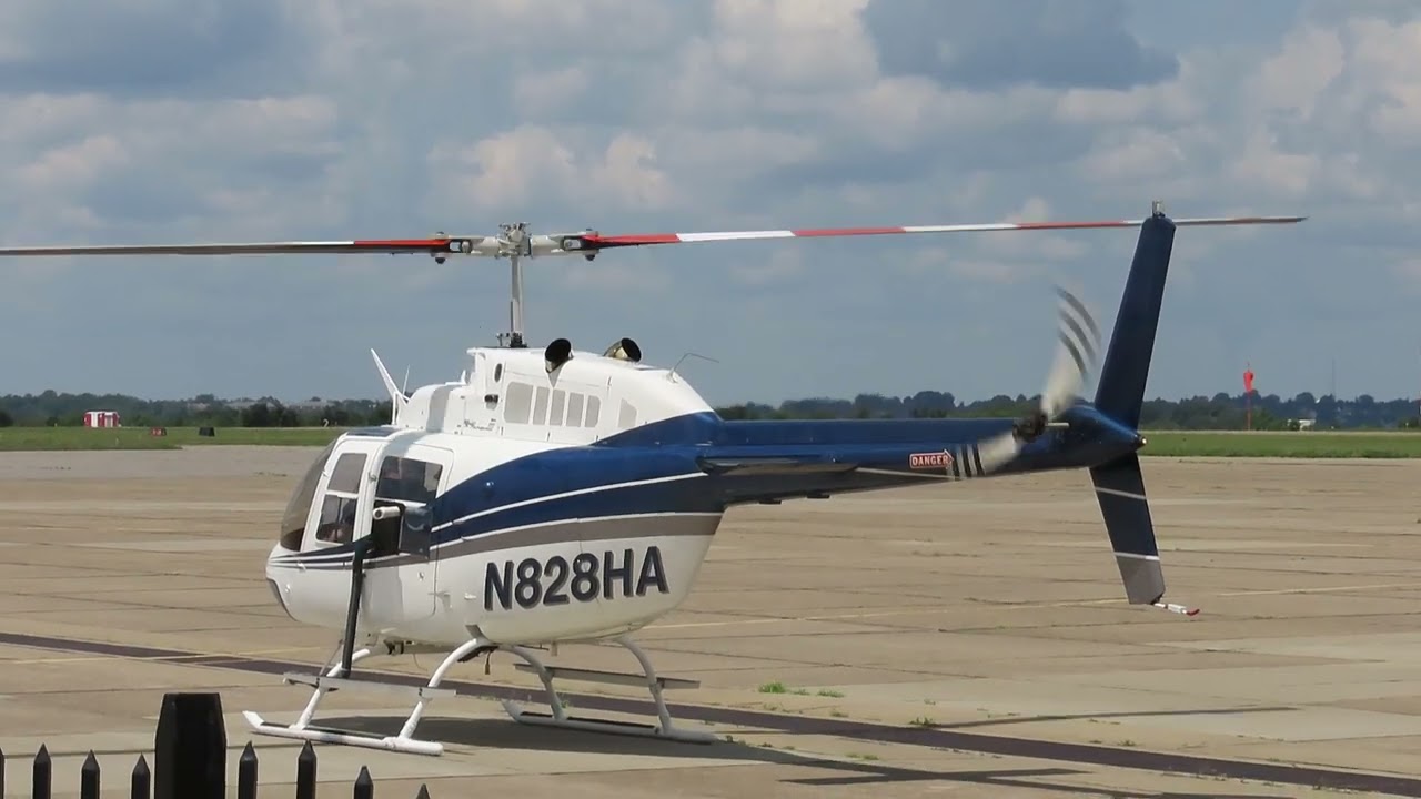 N828HA - HeloAir Bell 206B Jetranger II Taking Off