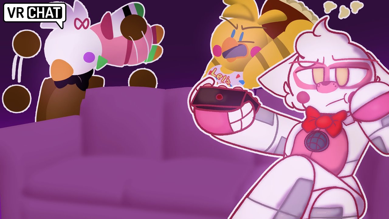 Freddy With The Chicas For A FUNTIME Family Night OUT! in VRChat!