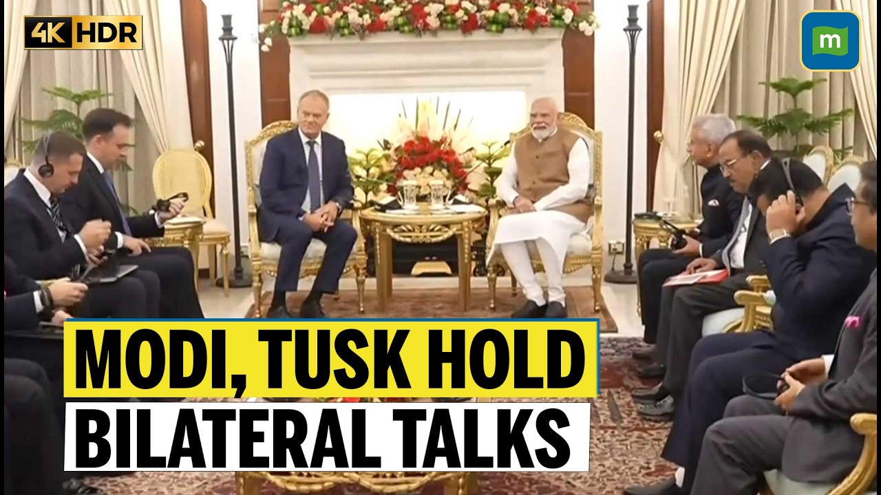 PM Modi And Donald Tusk Meet At Hyderabad House For India-Poland Talks
