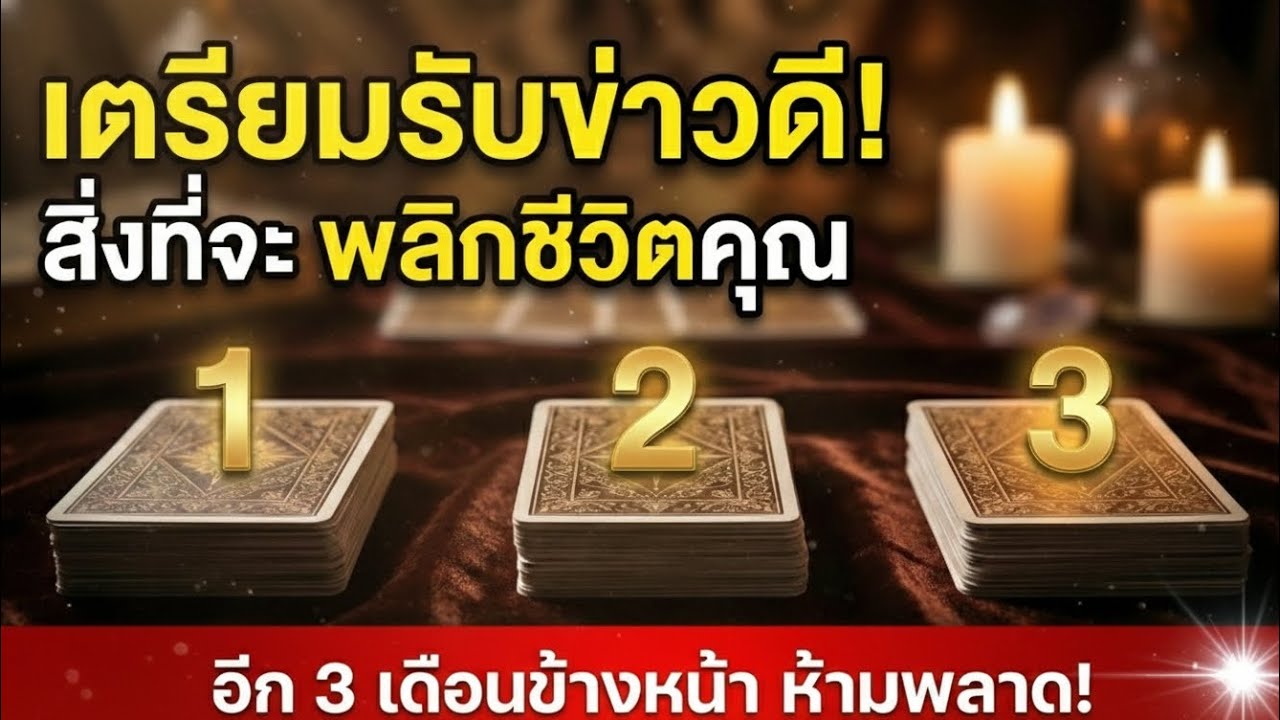 PICK A CARD🔮เตรียมรับข่าวดีอีก 3 เดือนข้างหน้า!!