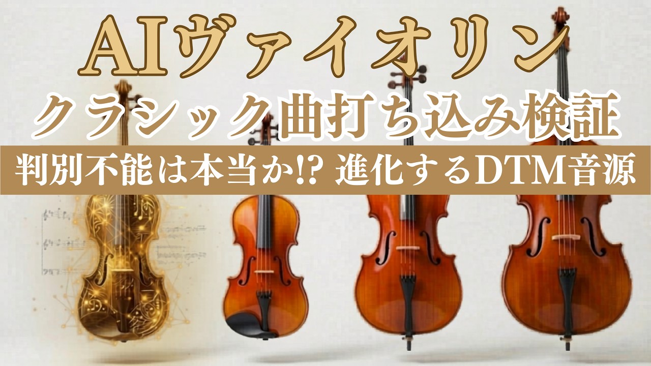 AIヴァイオリンを検証！！〜そのサウンドはいかに⁈〜
