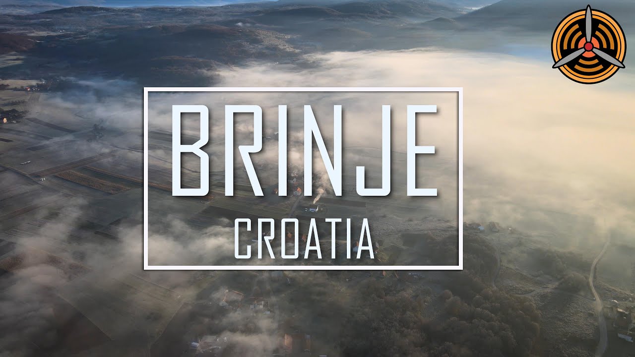 4K RELAXING FLIGHT OVER FOGGY VILLAGE | BRINJE, CROATIA