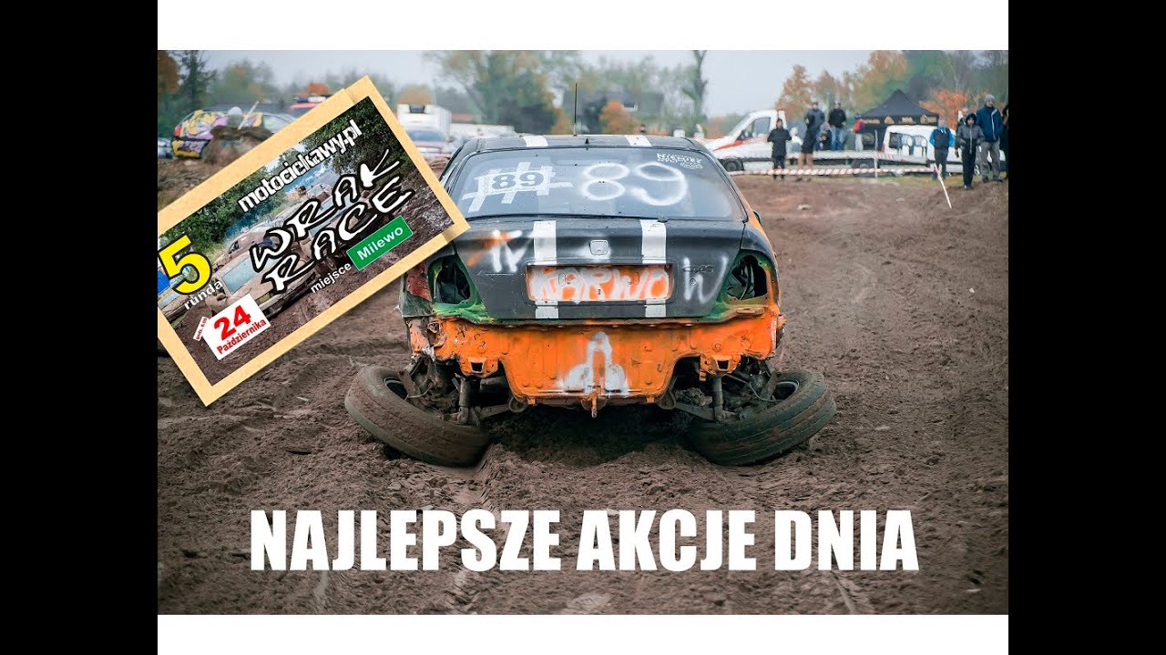 WRAK RACE MILEWO 5 runda Motociekawy 24.10.2021 najlepsze akcje dnia