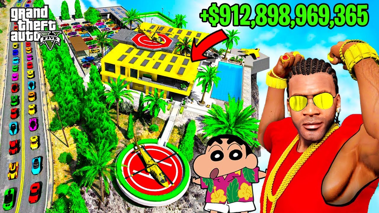 FRANKLIN TOUCH ANYTHING BECOME GOLD & DIAMOND || EVERYTHING IS FREE IN GTA 5 !