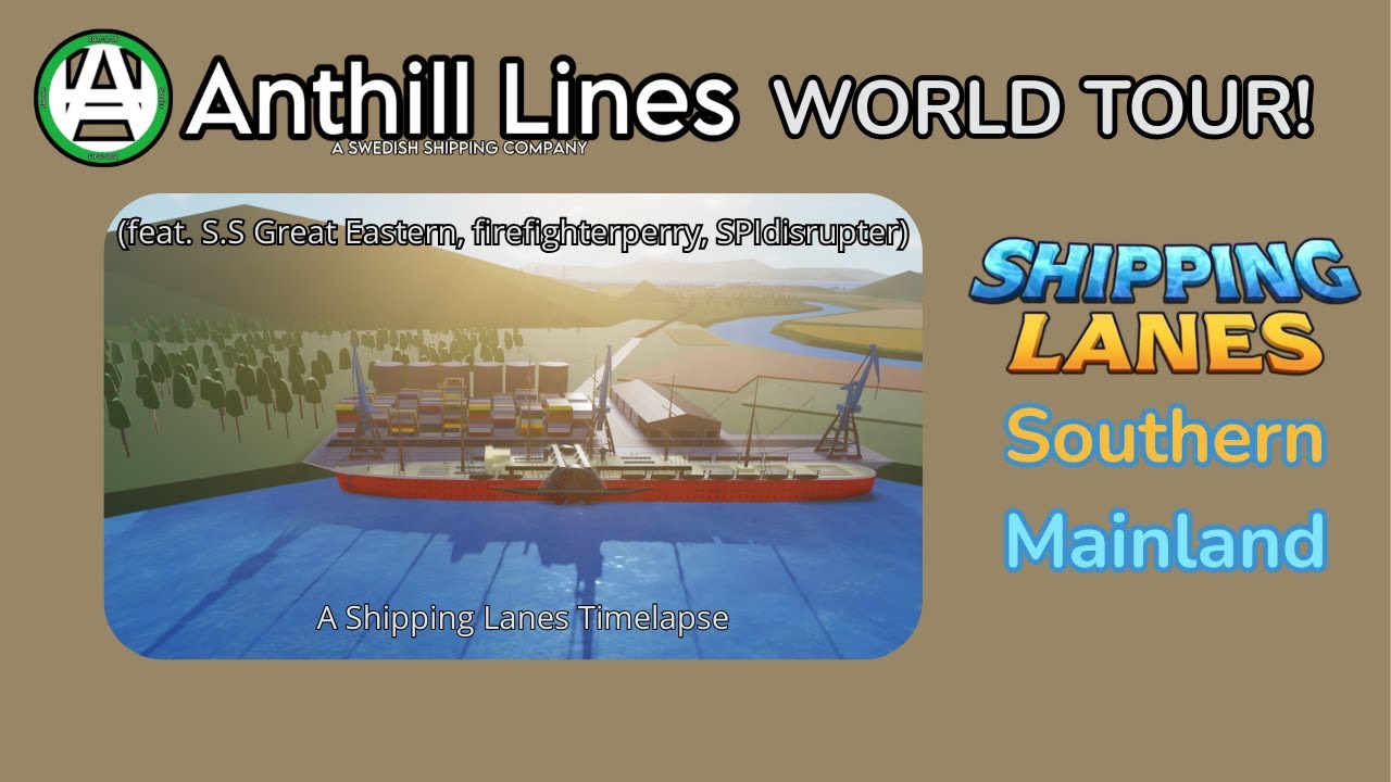 Shipping Lanes Southern World Tour! A Shipping Lanes Timelapse