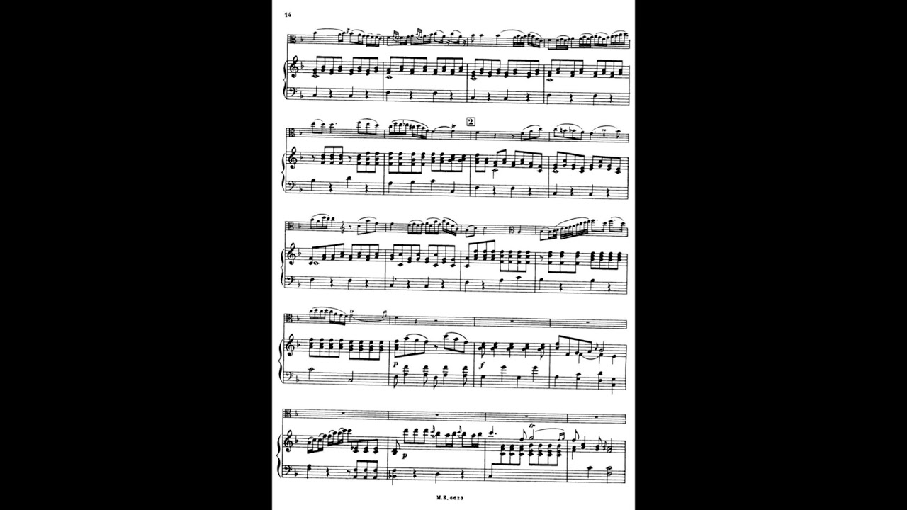 Hoffmeister viola concerto in D major - 2nd movement: ADAGIO - piano accompaniment for practice