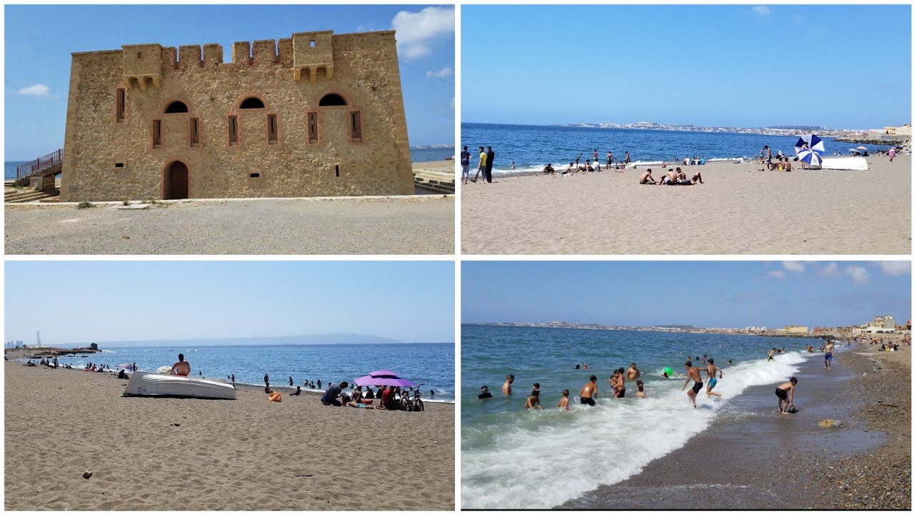 شاطئ البحر الباخرة المحطة في برج الكيفان الجزائر العاصمة 🌊⚓🚢⛴🛳🚤🏝🏖⛱🌠🌅🐟🐠🦐🐙🦑