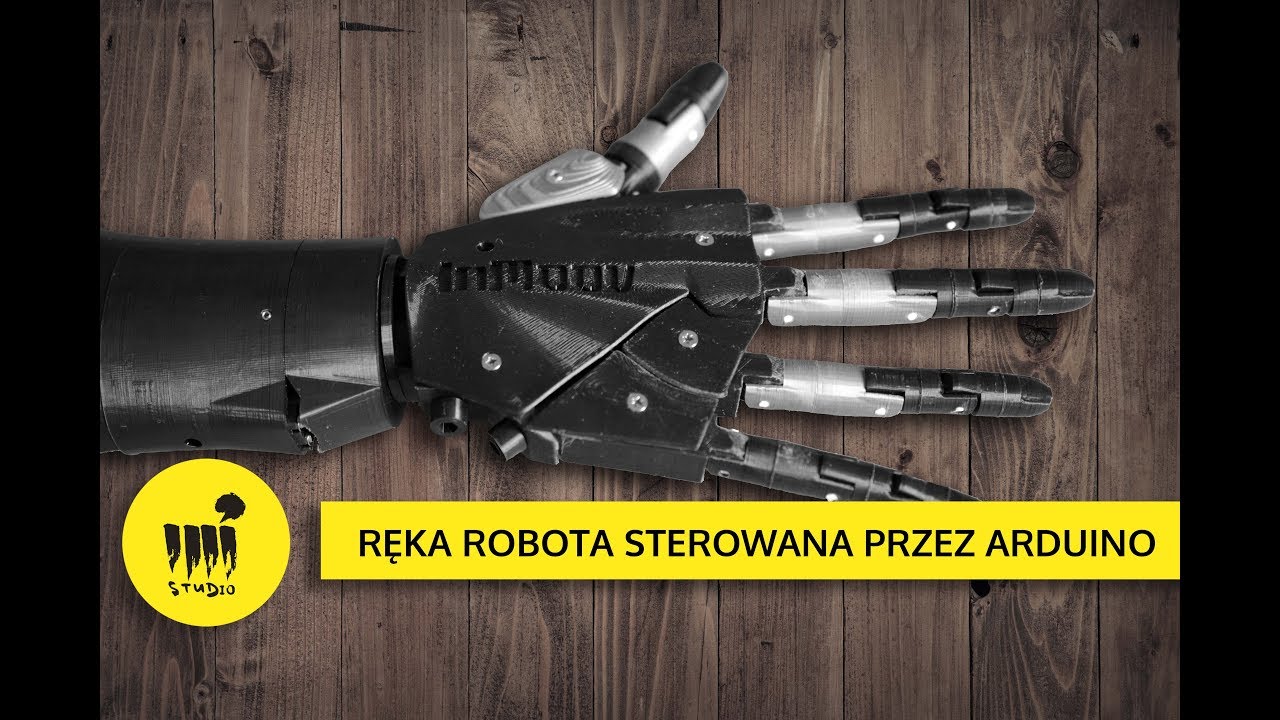 Druk 3d: Ręka robota sterowana przez arduino - InMoov