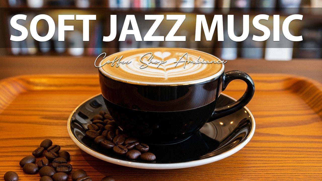 Soft Jazz Music 🎶 Coffee Shop Ambiance  Bossa Nova Study Music for Focus & Work