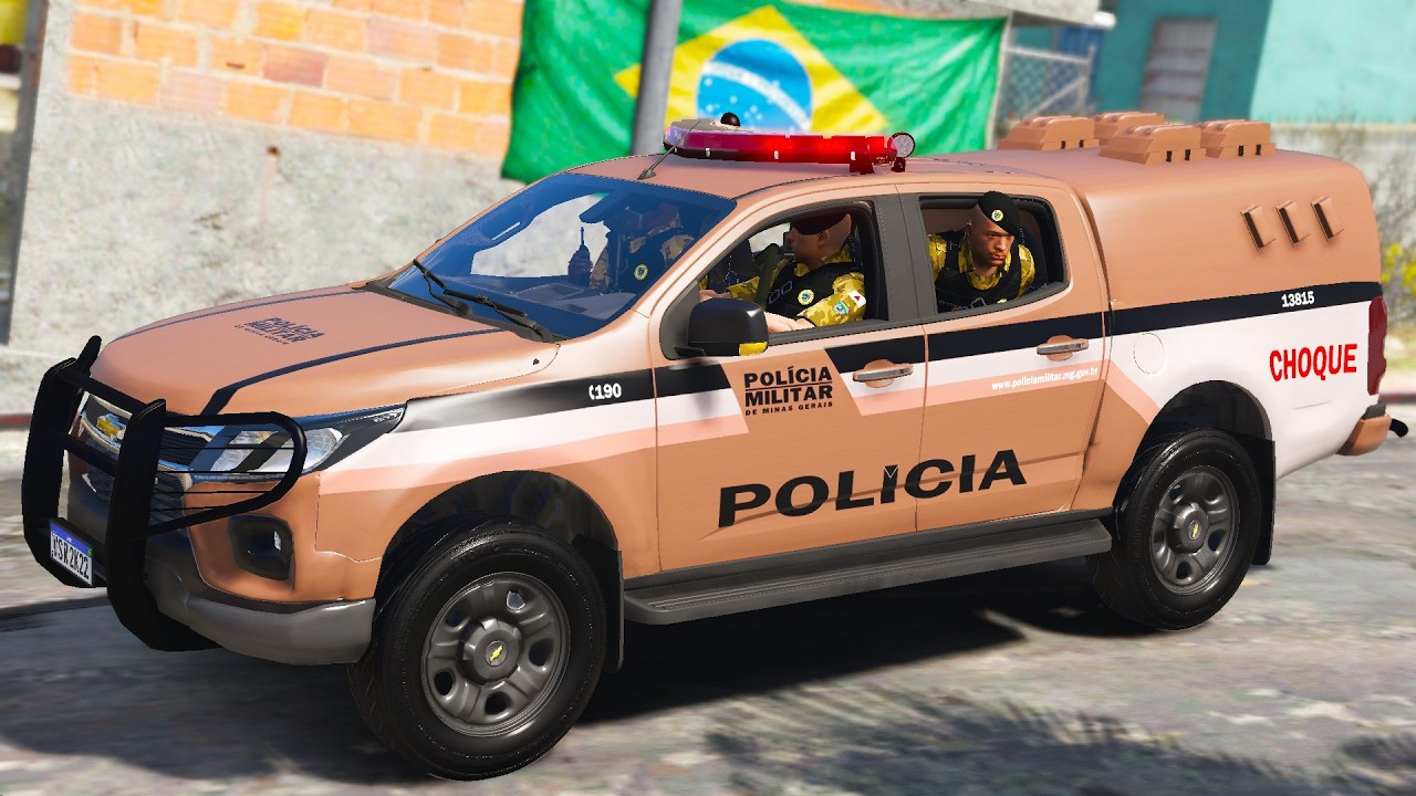 BATALHÃO DE CHOQUE PERSEGUIÇÃO, ENQUADRO + TROCA de TIROS | PMMG | GTA 5 POLICIAL
