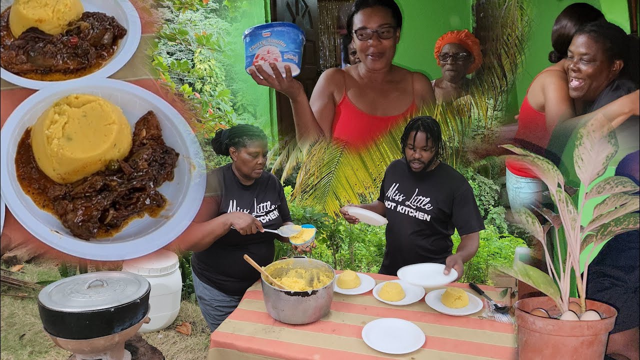 Turn Cornmeal/Ugali With Homestyle Chicken Back(Look What We Did To My Niece)Happy Birthday Mrs Wong
