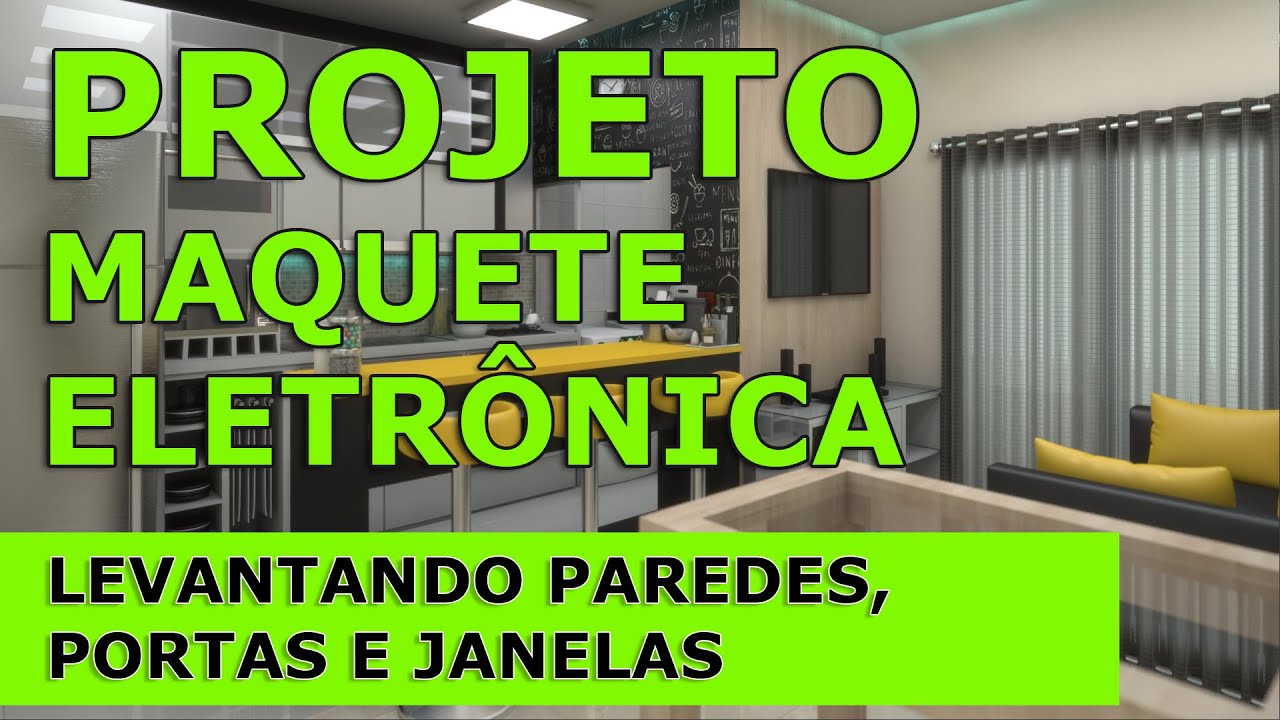 3ds Max Levantando Paredes Portas Janelas - Maquete eletrônica