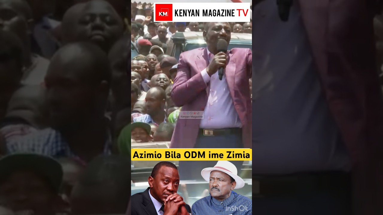 President Ruto in Nairobi today slamming Uhuru Kenyatta and Kalonzo Musyoka over Azimio leadership