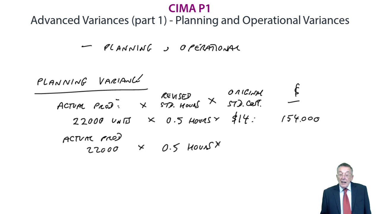 Planning and Operational Variances - CIMA P1