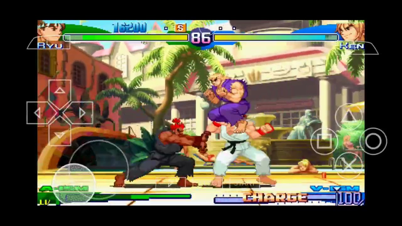Street fighter 3 apha :Akuma e Ryu Vs Ken