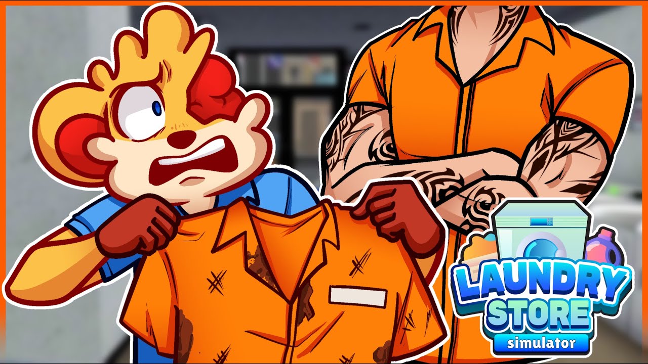 I'M WASHING PRISONER'S CLOTHS TO BECOME RICH NOW!?!?! [LAUNDRY STORE SIMULATOR]