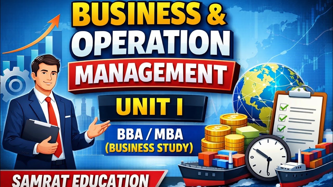 Production And Operation Management| Unit -I | Part- 1 BBA, MBA | #vbspulatestupdate 