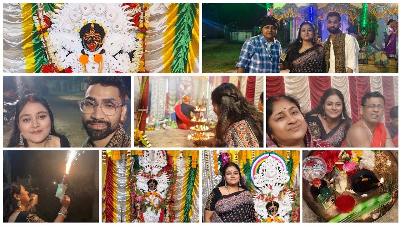 বাড়ির পুজো তে সবাই মিলে খুব মজা করলাম 😍❤️