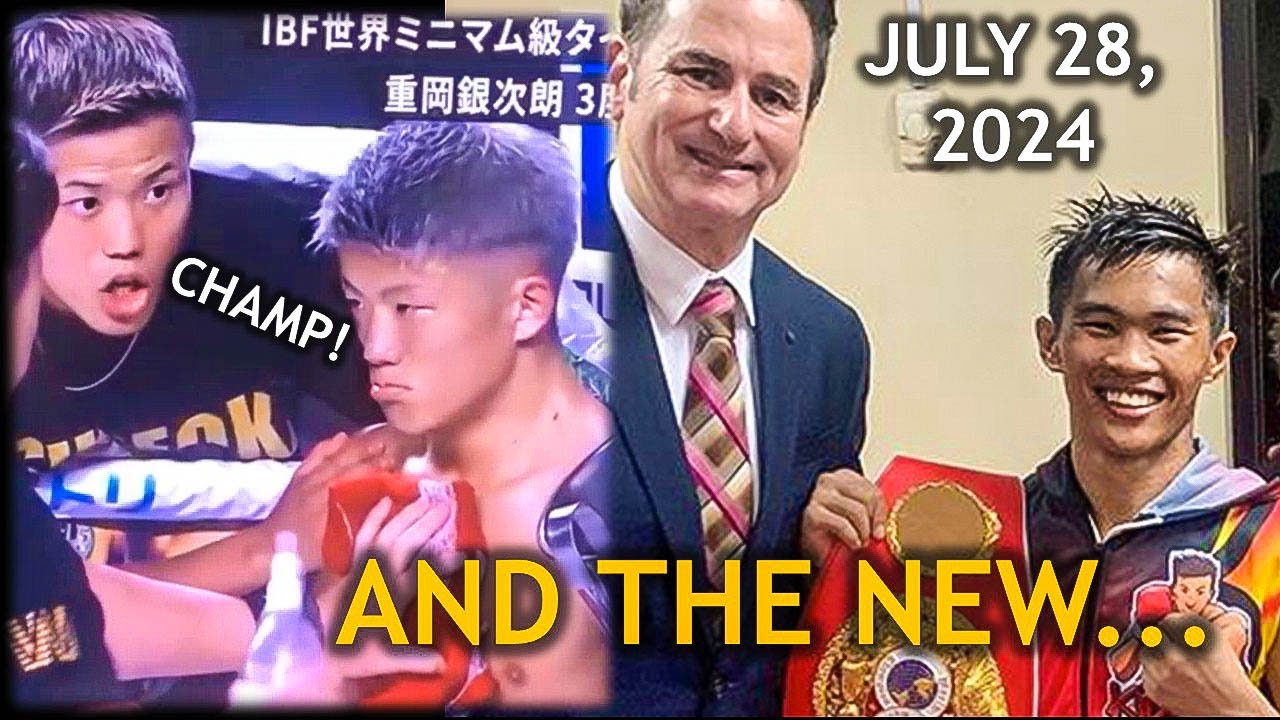 AND THE NEW IBF MINIMUM WEIGHT WORLD CHAMPION!