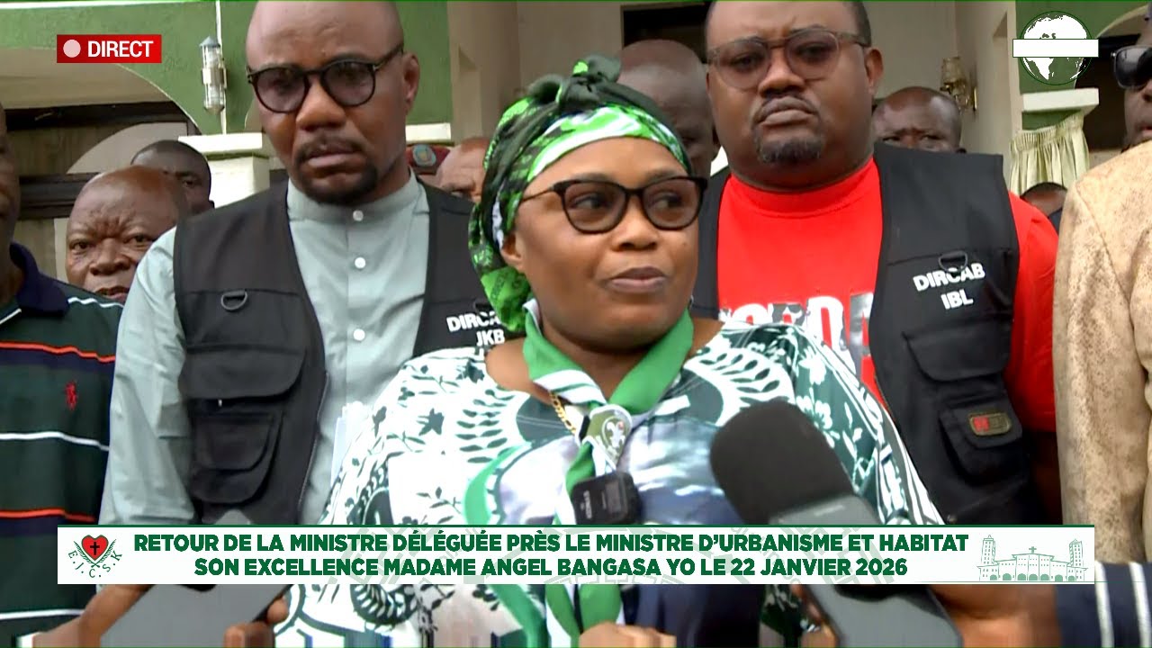RETOUR DE LA DÉLÉGUÉE PRES LE MINISTRE D’URBANISME ET HABITAT S.E MADAME ANGEL BANGASA YOGO