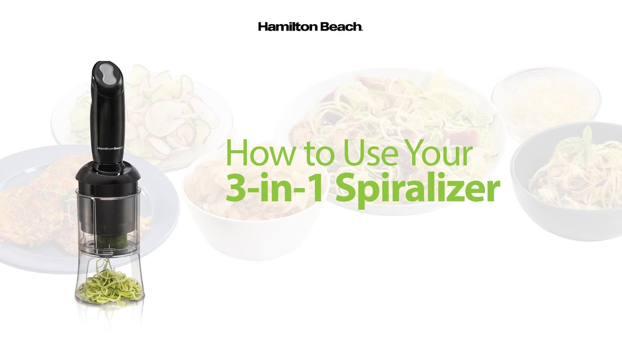 Get Inspired to Spiralize with the Hamilton Beach 3-in-1 Spiralizer