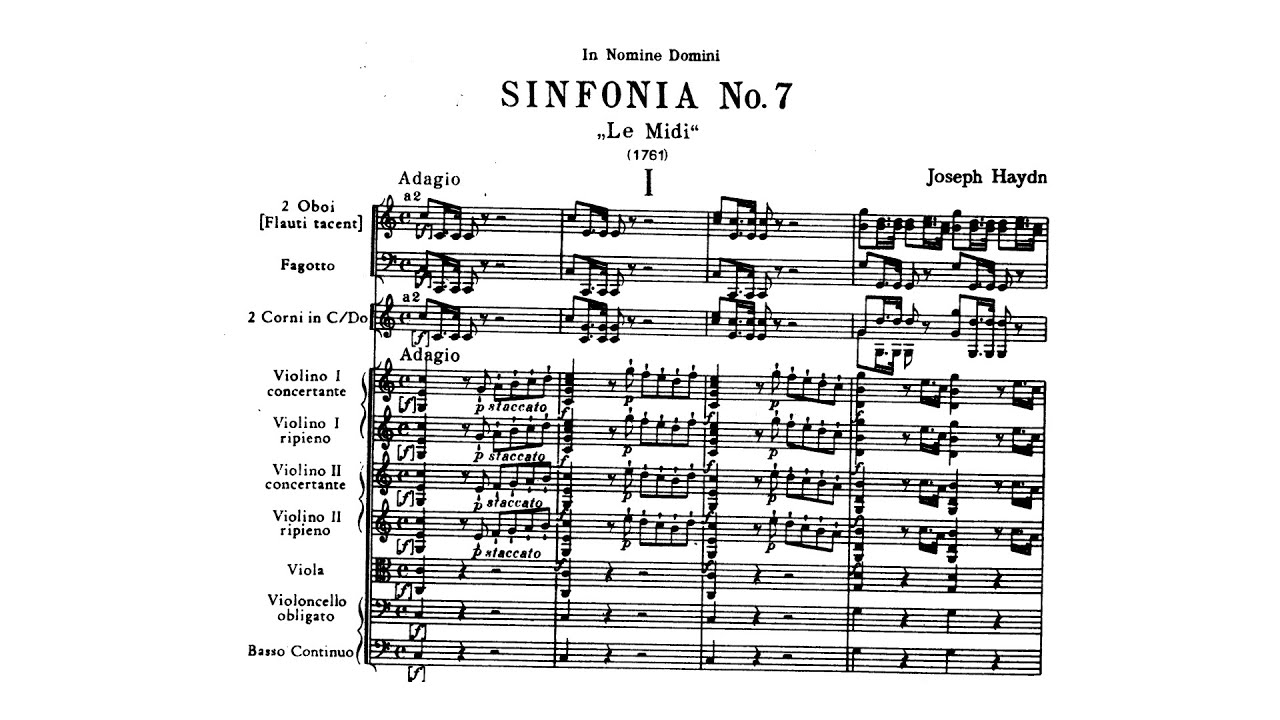Haydn: Symphony No. 7 in C major 