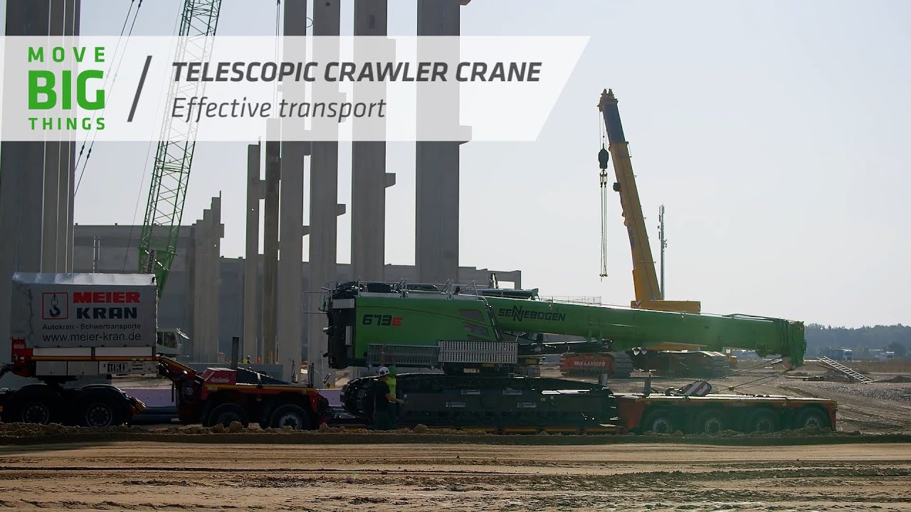 Telescopic crawler crane - Effective transport