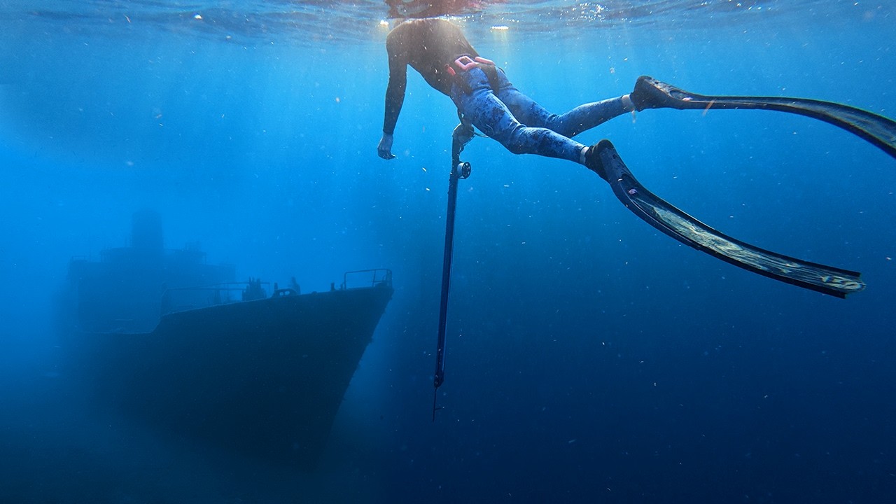 Spearfishing INSANE SHIPWRECKS Offshore! Fighting GIANT GROUPERS! Catch n Cook