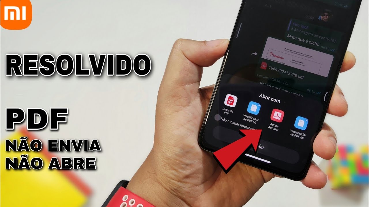 RESOLVIDO 👊! PDF - Não Envia, Não Abre e nem dá Opção de abrir com Outros Apps