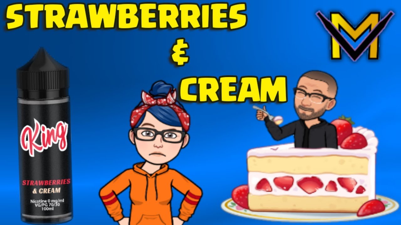 Vapemaven Strawberry & Cream Eliquid - Ejuice review with Skint & Munchkin Reviews